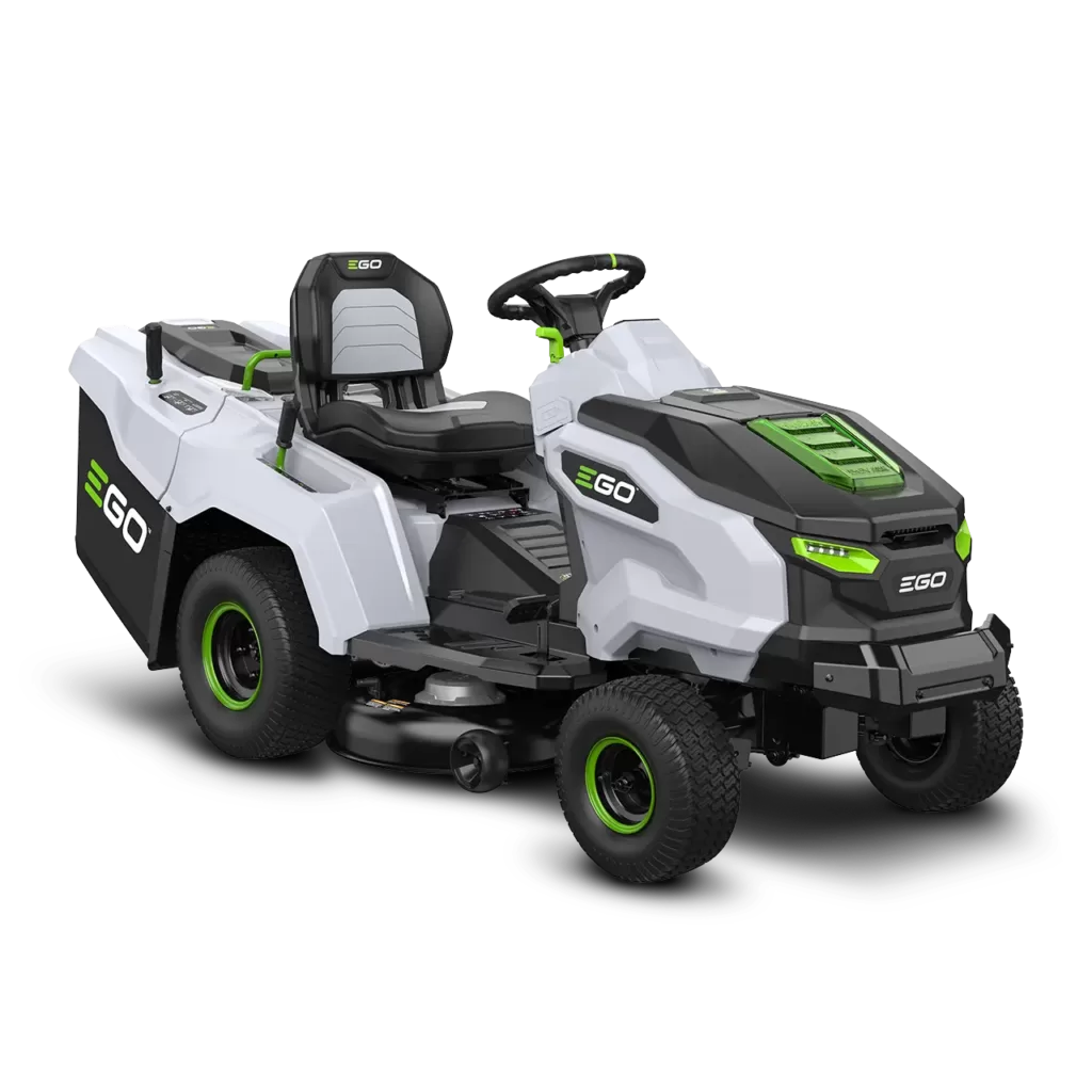 Traktor T6 z koszem 98cm POWER+ 10 EGO TR3800E-B – rewolucyjny traktor akumulatorowy 98 cm, bez spalin, ultra cichy, mocny i ekologiczny. Maksymalna wydajność i komfort dla perfekcyjnego trawnika!